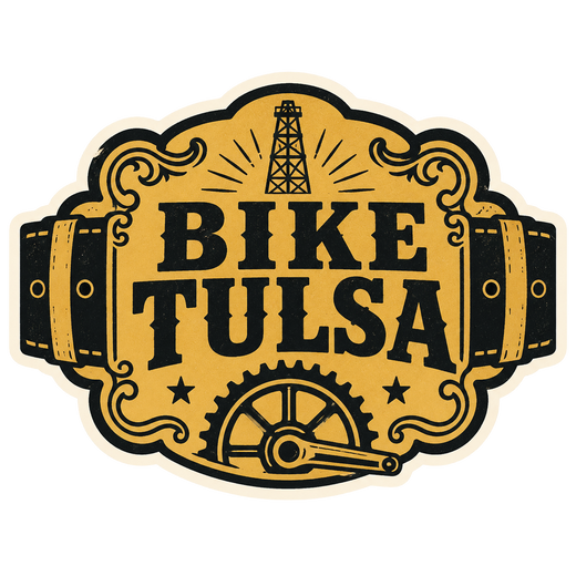 Bike Tulsa buckle Oklahoma sticker