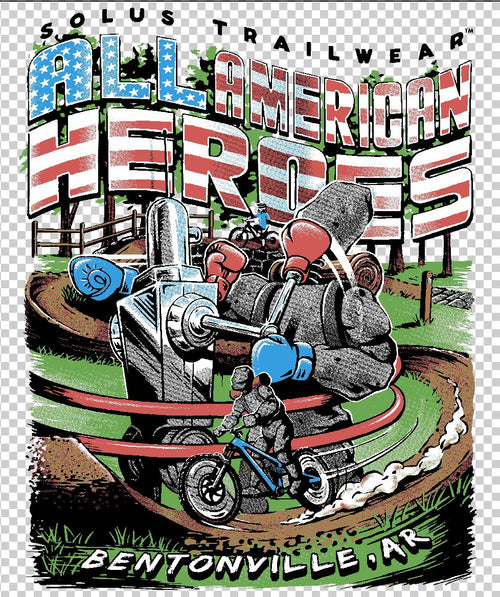 All-American Arkansas cotton T-shirt artwork