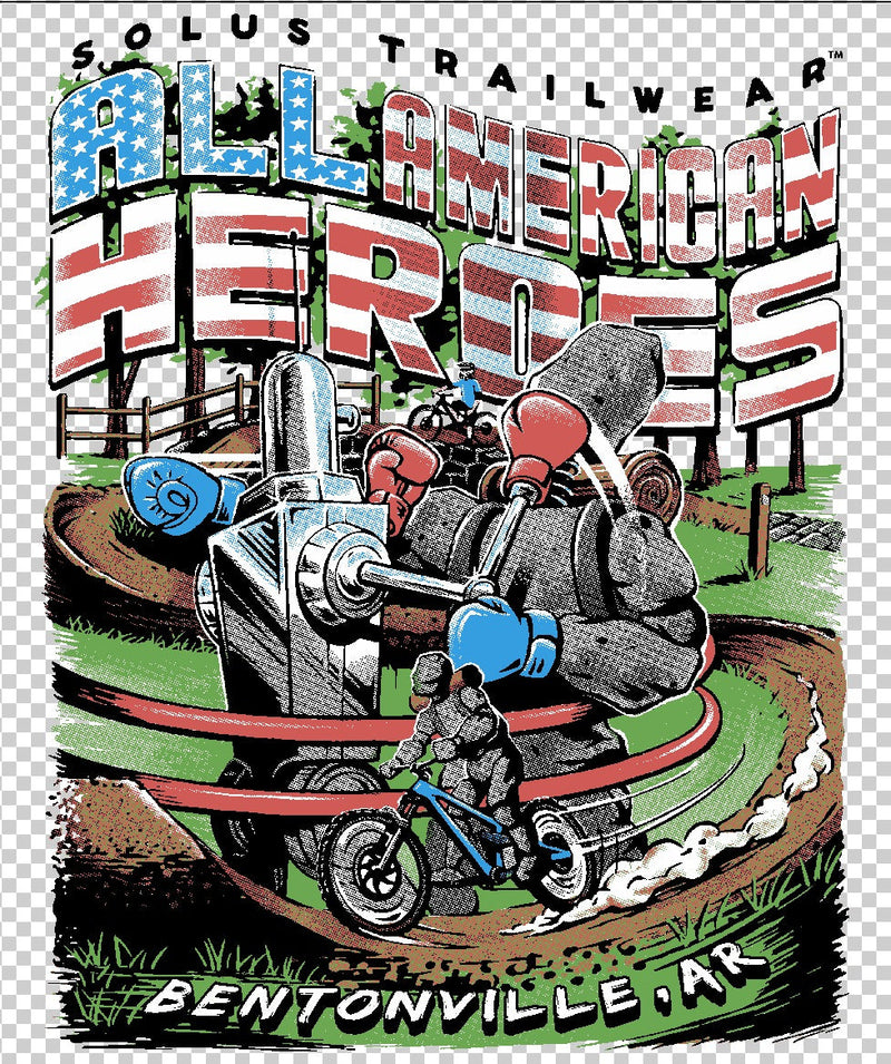 All-American Arkansas cotton T-shirt artwork
