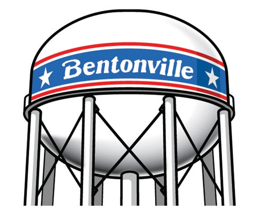 Bentonville Water Tower artwork