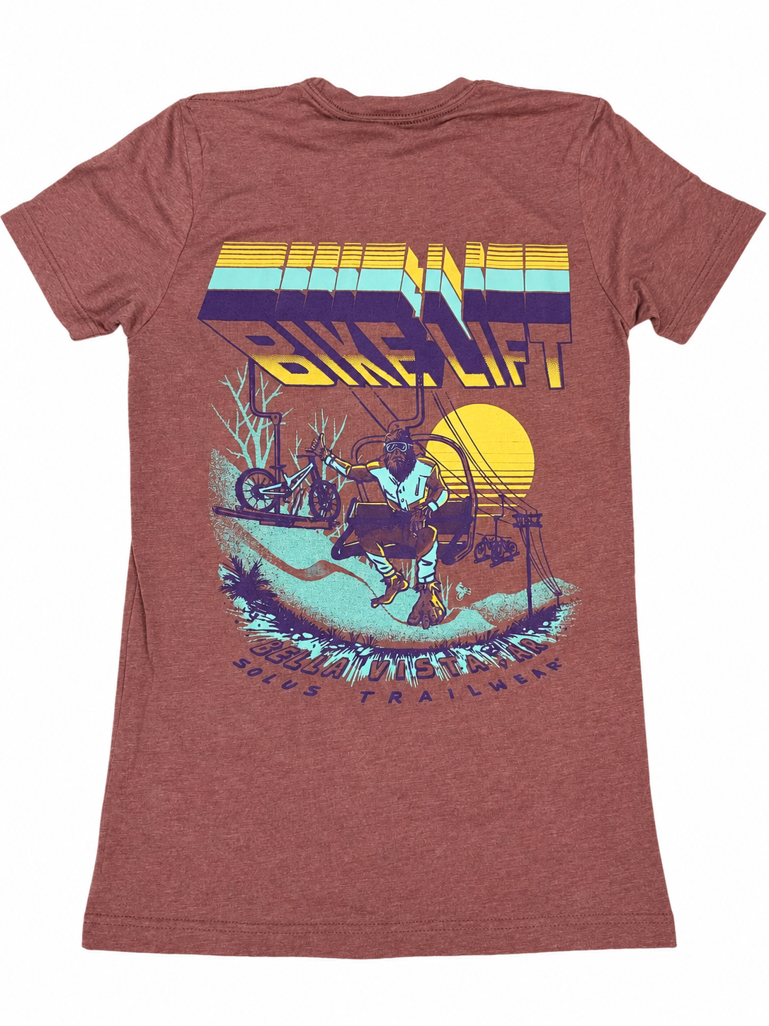 Bike Lift - Brick & Mustard Colors
