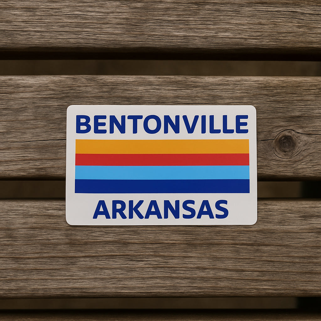 Bentonville Stripes - Sticker
