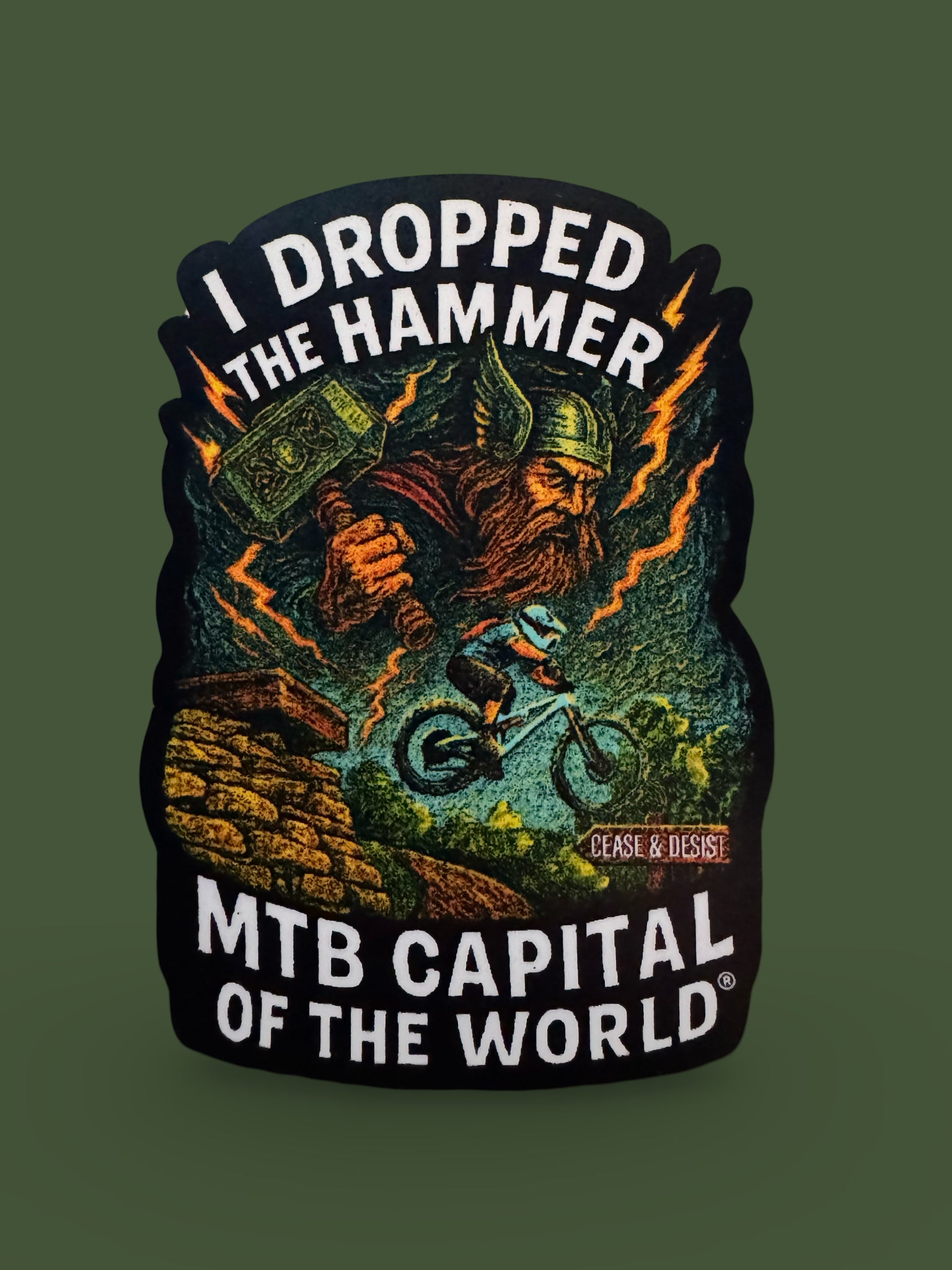 Drop The Hammer - Sticker