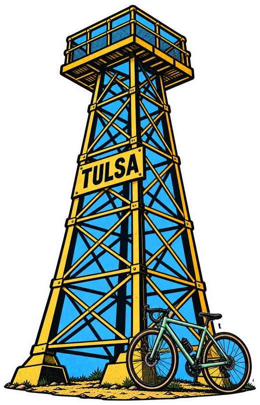 Oil Man Tower - Sticker