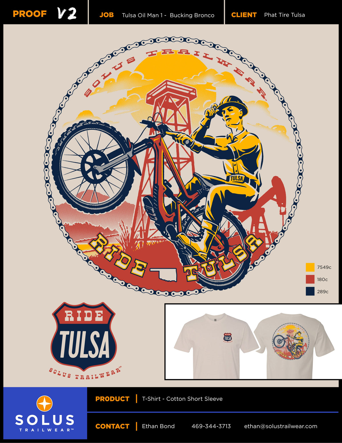 Tulsa Oil Man shirt proof
