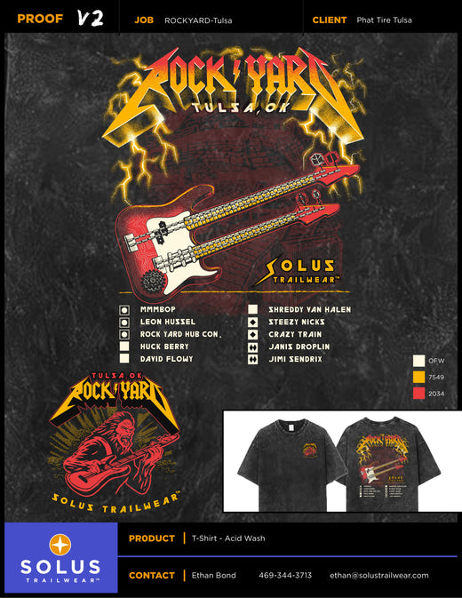 Tulsa Rockyard shirt proof
