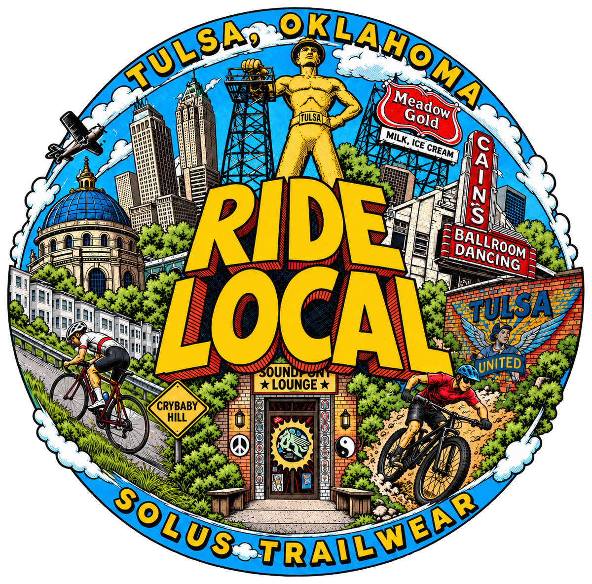 Tulsa Globe - Sticker
