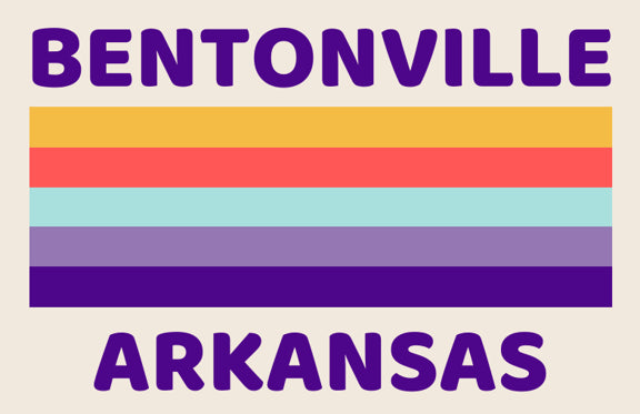 Bentonville Stripes - Sticker
