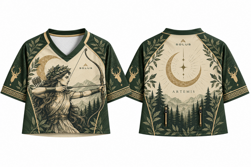 Solus Artemis crop top jersey front and back